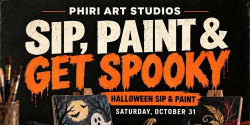 SIP, PAINT & GET SPOOKY \u2014 Halloween Sip & Paint