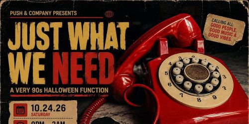 JUST WHAT WE NEED: a very 90's Halloween Function