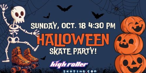 Halloween Skate Party with Costume Contest at High Roller Skating Centers