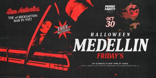 Medellin Fridays Halloween Parrty at San Antonios Reggaeton Bar