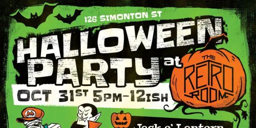 Retro Room Halloween Party