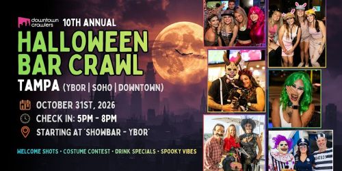 Halloween Bar Crawl 10\/31 - TAMPA (Ybor City)