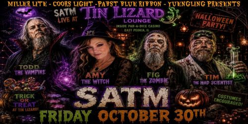 SATM Halloween Party at Tin Lizard \u2013 Friday, October 30th