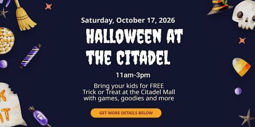 3rd Annual Halloween Trick or Treat Mingle at The Citadel Mall