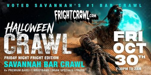 The Fright Crawl | Savannah Halloween Bar Crawl 2026 | Fri, Oct 30