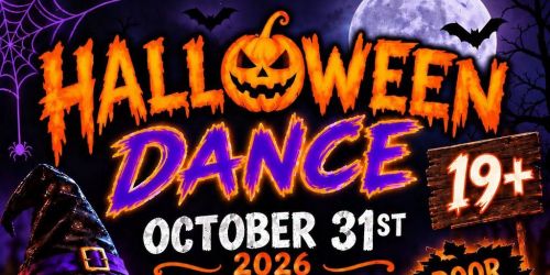 \ud83c\udf83 Halloween Dance at the Wellington Fletchers Lake Station House \ud83d\udc7b