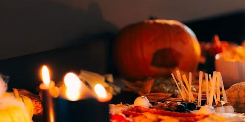 Halloween Cake Canvas Night