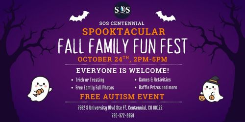 FREE Autism Event: Spooktacular Fall Family Fun Fest