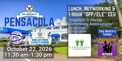 CAM U PENSACOLA Free Lunch and 1 OPP\/ELE CEU at Pensacola Yacht Club