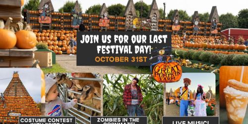 \ud83c\udf83FINAL WEEKEND \u2013 ONE DAY ONLY\ud83e\udddf\u200d\u2640\ufe0f WNY's Largest Fall Festival!