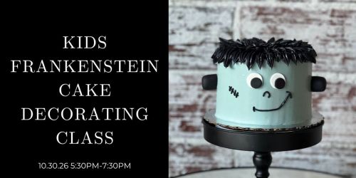 Kids Frankenstein Cake Decorating Class with Layered