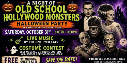 LIGHTS, CAMERA, MONSTERS! HALLOWEEN PARTY!