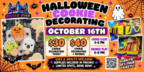 Halloween Cookie Decorating at Bounce Zone Tampa