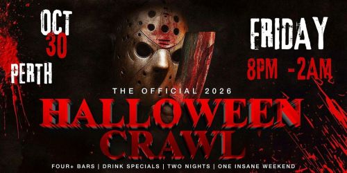 Perth Halloween Bar Crawl \u2014 Halloween Friday, Fri, Oct 30