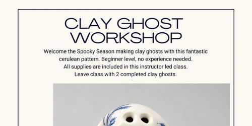Halloween Crafts - Clay Ghost Workshop!