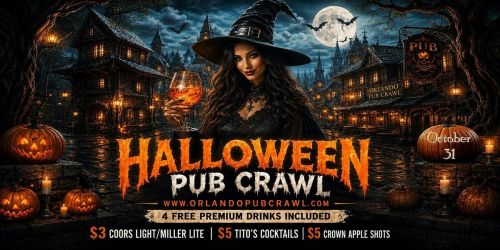 Halloween Pub Crawl SATURDAY Oct 31(Downtown Orlando)