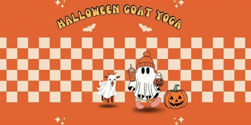 Halloween Baby Goat Yoga
