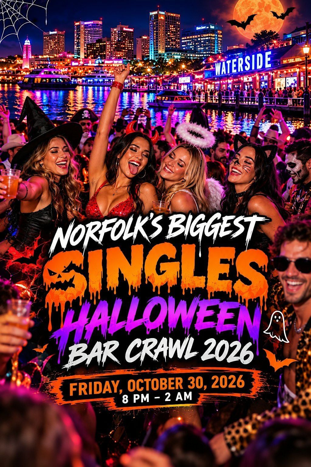 NORFOLK'S BIGGEST SINGLES HALLOWEEN BAR CRAWL 2026 (FRIDAY)
