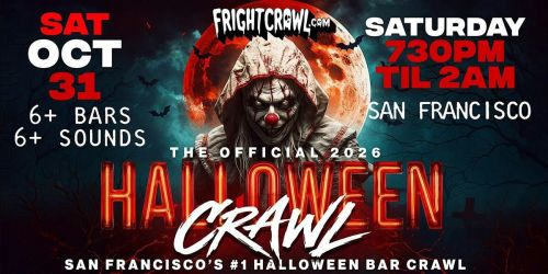 The Fright Crawl | San Francisco's Halloween Bar Crawl 2026 | Sat, Oct 31