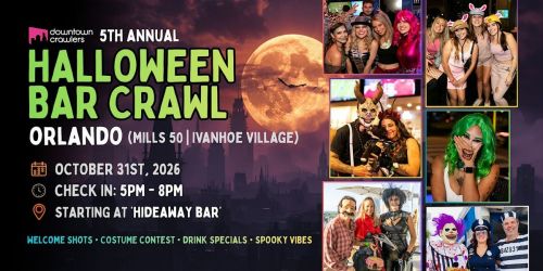 Halloween Bar Crawl 10\/31 - ORLANDO (Mills 50 \/ Ivanhoe Village)