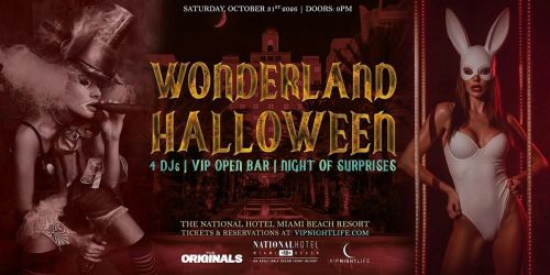 Wonderland Halloween Party | at National Miami Beach Hotel